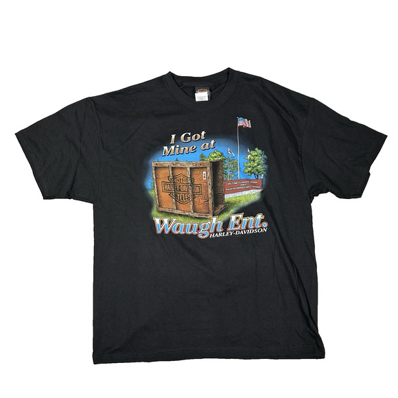 Harley-Davidson Other - Harley Davidson Mens Size XL Orange VA Waugh Graphic T-Shirt